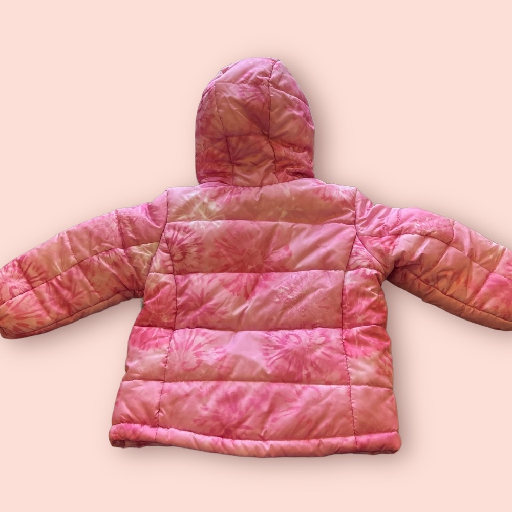 Pink Tye-die Toddler Winter Coat - Picture 4 of 7